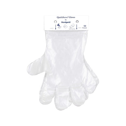Handgards Disposable Poly Loose Fitting Clear Powder Free Gloves, 20 x 50 x 50 each Case - Disposables