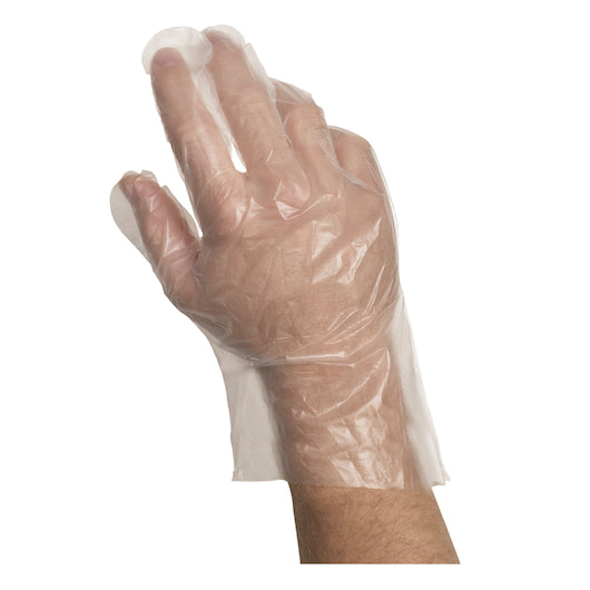 Handgards DISPOSABLE POLY LOOSE FITTING CLEAR POWDER FREE GLOVES, 20 x 50 x 50 each Case - DOT product image 4