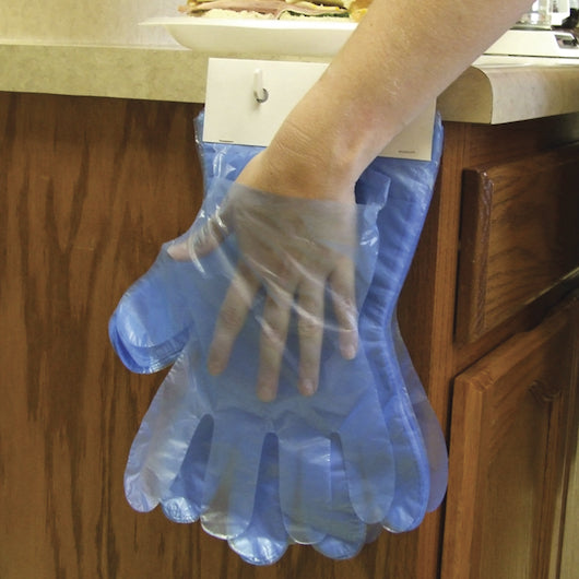 Handgards Quickserve Poly QuickServe Blue One Size Fits All Glove, 20 x 50 x 50 each Case - DOT product image 3