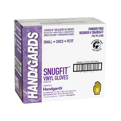 Glove (Poly Vinyl Snugfit Vinyl Powder Free Small Glove, 4 x 100 x 100 each Case - DOT product image 5