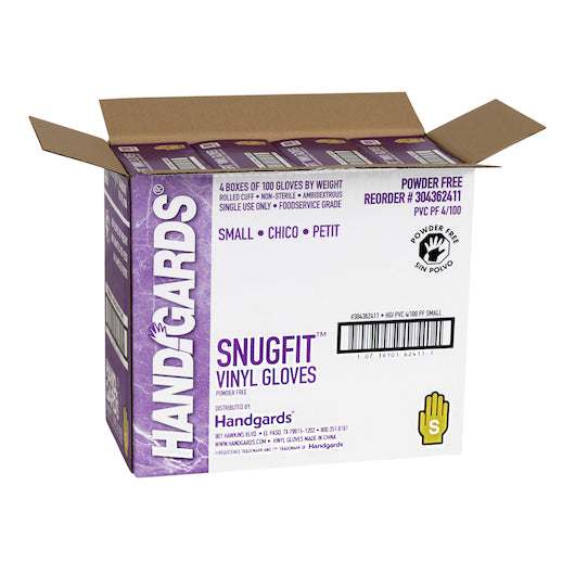 Glove (Poly Vinyl Snugfit Vinyl Powder Free Small Glove, 4 x 100 x 100 each Case - DOT product image 4