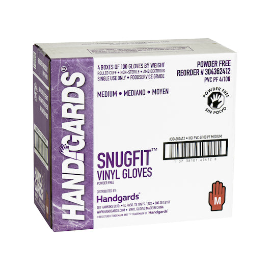 Glove (Poly Vinyl Snugfit Vinyl Powder Free Medium Glove, 4 x 100 x 100 each Case - DOT product image 5