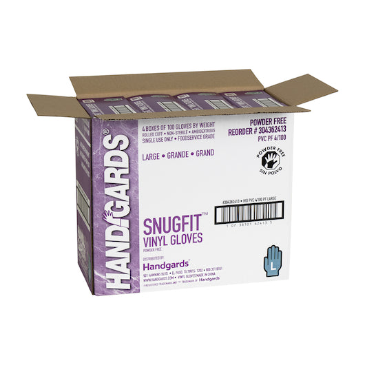 Glove (Poly Vinyl Snugfit Vinyl Powder Free Large Glove, 4 x 100 x 100 each Case - DOT product image 4
