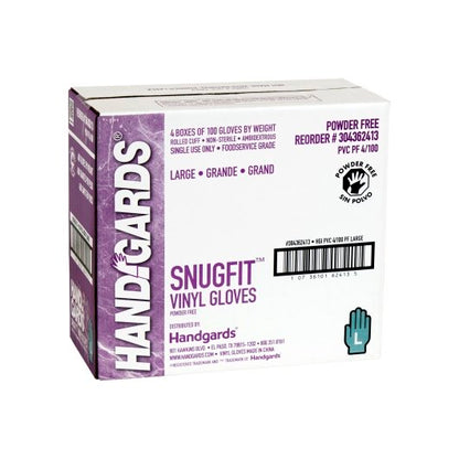 Glove (Poly Vinyl Snugfit Vinyl Powder Free Large Glove, 4 x 100 x 100 each Case - DOT product image 6