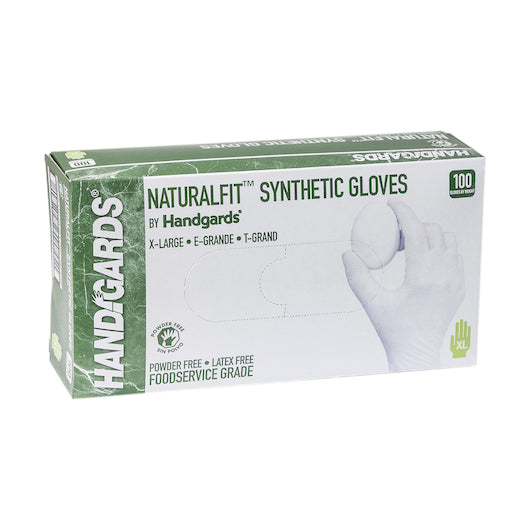 Handgards Naturalfit Synthetic Powder Free Extra Large Glove, 4 x 100 x 100 each Case - Disposables
