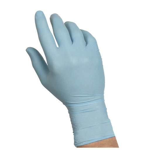 Handgards Naturalfit Nitrile Blue Powder Free Medium Glove, 4 x 100 x 100 each Case - DOT product image 5