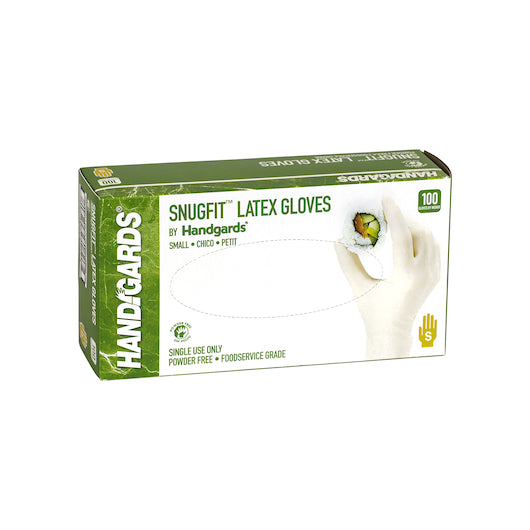 Glove (Latex Disposable Snugfit Latex Powder Free Small Glove, 4 x 100 x 100 each Case - Disposables
