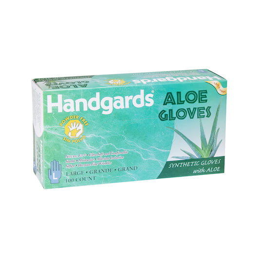 Handgards Synthetic With Aloe Powder Free Large Gloves, 4 x 100 x 100 each Case - Disposables