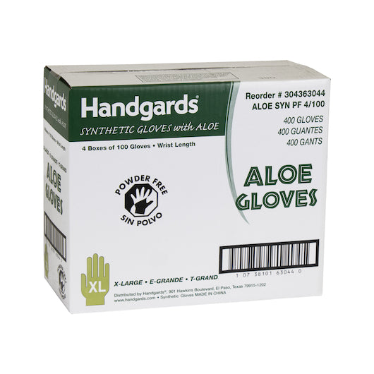 Handgards Synthetic With Aloe Powder Free Extra Large Gloves, 4 x 100 x 100 each Case - DOT product image 6