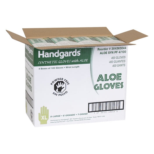 Handgards Synthetic With Aloe Powder Free Extra Large Gloves, 4 x 100 x 100 each Case - DOT product image 5