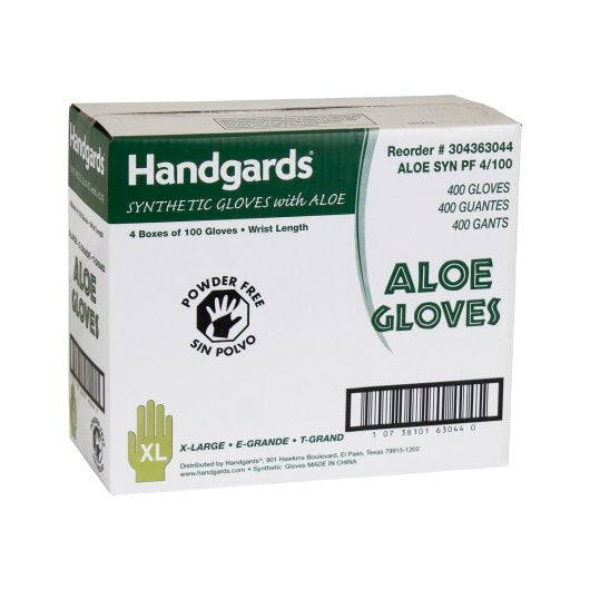 Handgards Synthetic With Aloe Powder Free Extra Large Gloves, 4 x 100 x 100 each Case - DOT product image 7