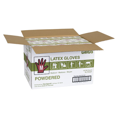 Valugards Latex Powdered Medium Glove, 10 x 100 x 100 each Case - DOT product image 3