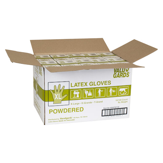 Handgards Valugard Powder Latex Powdered Extra Large Glove, 10 x 100 x 100 each Case - DOT product image 3