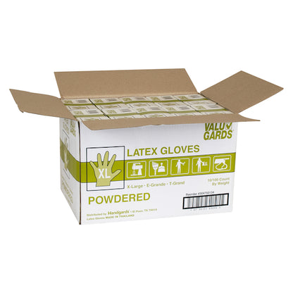 Handgards Valugard Powder Latex Powdered Extra Large Glove, 10 x 100 x 100 each Case - DOT product image 3