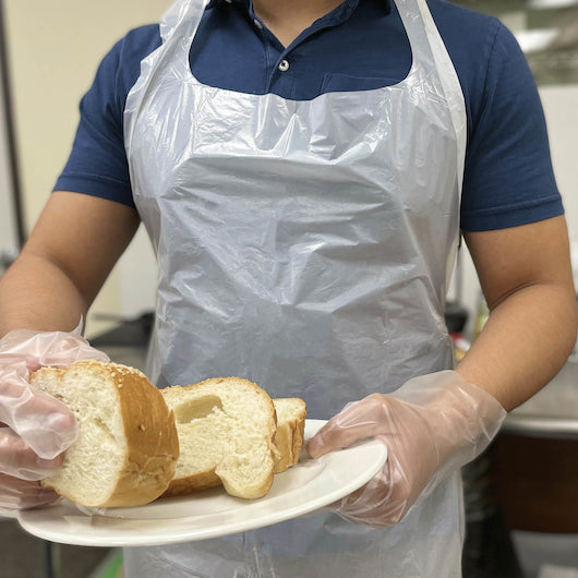 Handgards Valugard White APRON ECONOMY POLY WHITE EMBOSSED LIGHT DUTY 28X46, 10 x 100 x 100 each Case - DOT product image 6