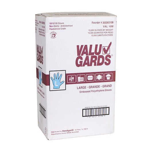 Glove Poly Clear DISPOSABLE LOOSE FITTING POLY CLEAR PF Large GLOVES, 10 x 10 x 100 each Case - DOT product image 8