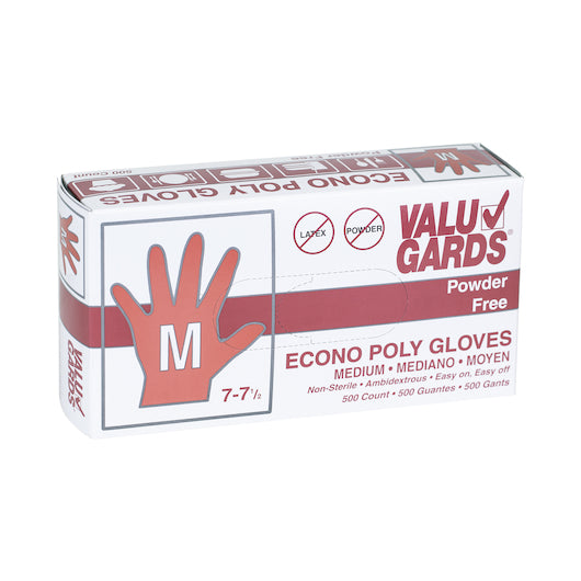 Valugards Poly Medium Glove, 4 x 500 x 500 each Case - Disposables