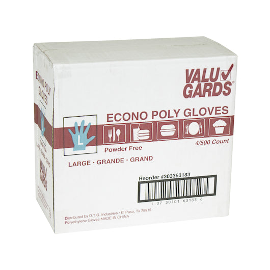 Handgards Value Line Poly Large Glove, 4 x 500 x 500 each Case - DOT product image 7