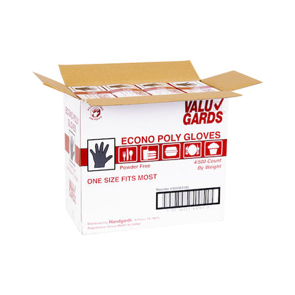 Valugards Poly Clear One Size Fits All Glove, 4 x 500 x 500 each Case - DOT product image 5