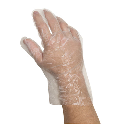 Glove (Poly Disposable Comfortfit Poly Powder Free Latex Free Medium Glove, 10 x 100 x 100 each Case - DOT product image 4