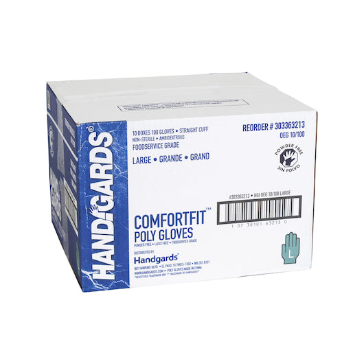 Glove Imported Large Comfortfit Poly Powder Free Latex Free Large Glove, 10 x 100 x 100 each Case - DOT product image 6