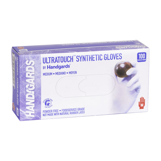 Handgards Ultratouch Synthetic Powder Free Medium Glove, 10 x 100 x 100 each Case - Disposables