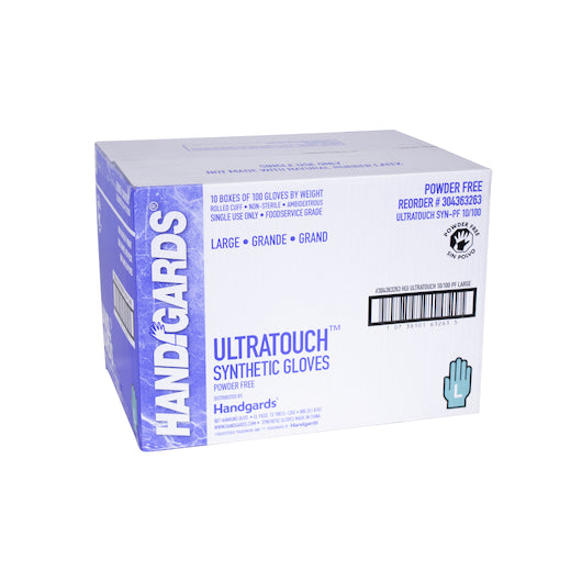 Handgards Ultratouch Synthetic Powder Free Large Glove, 10 x 100 x 100 each Case - DOT product image 6