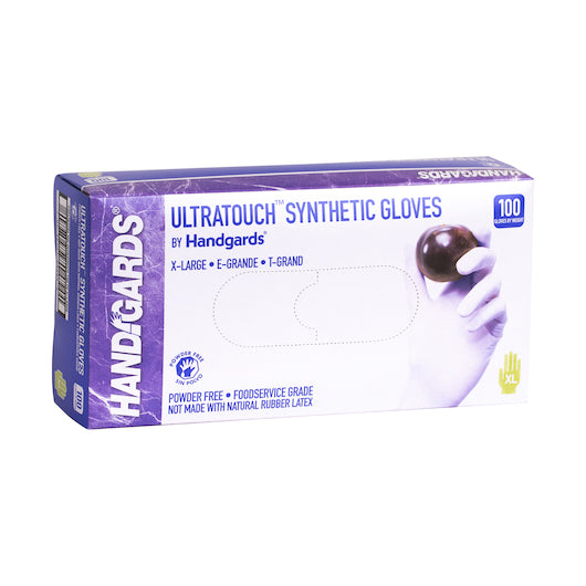 Handgards Ultratouch Synthetic Powder Free Extra Large Glove, 10 x 100 x 100 each Case - Disposables