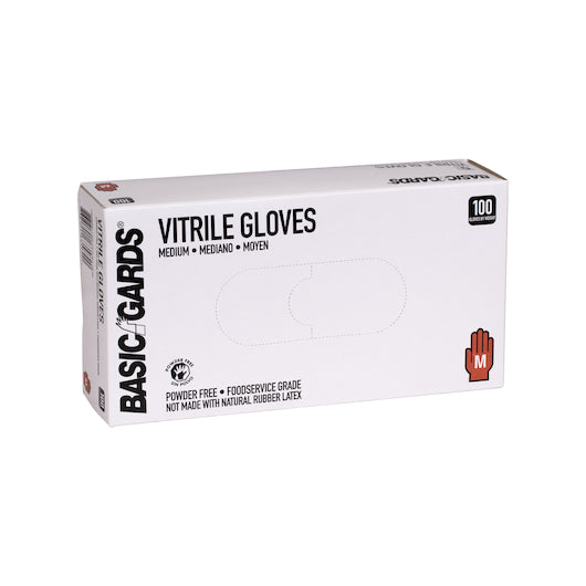 Handgards Vitrile Black Powder Free Medium Glove, 10 x 100 x 100 each Case - Disposables
