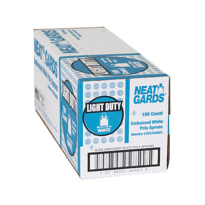 Neatgards Light Duty Embossed White Poly Apron, 1 x 100 x 100 each Case - DOT product image 4