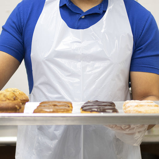 Hgi Medium Duty Smooth White Poly Apron, 1 x 100 x 100 each Case - DOT product image 2