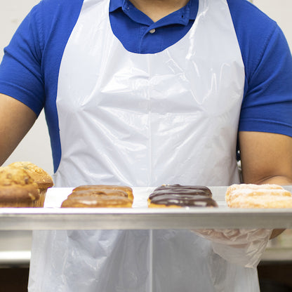 Hgi Medium Duty Smooth White Poly Apron, 1 x 100 x 100 each Case - DOT product image 2