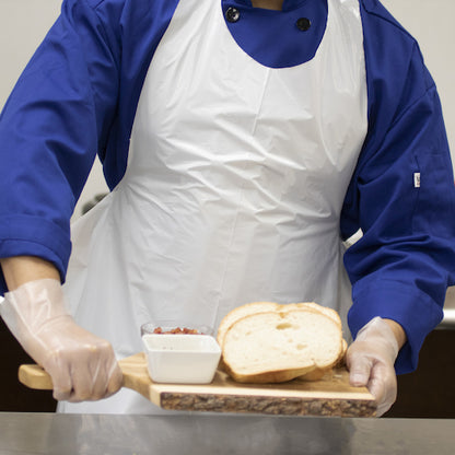 Hgi Heavy Duty Smooth White Poly Apron, 1 x 100 x 100 each Case - DOT product image 2