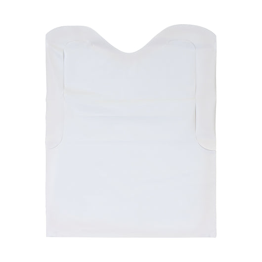 Neatgards Low Density Poly Embossed 15.5 Inch X 20 Inch Adult White Bib, 1 x 500 x 500 each Case - Bar Towels & Kitchen