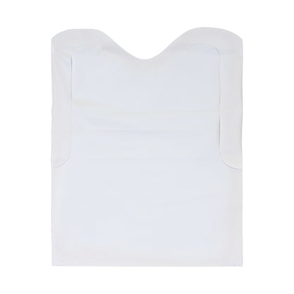 Neatgards Low Density Poly Embossed 15.5 Inch X 20 Inch Adult White Bib, 1 x 500 x 500 each Case - Bar Towels & Kitchen