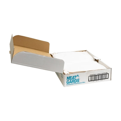 Neatgards Low Density Poly Embossed 15.5 Inch X 20 Inch Adult White Bib, 1 x 500 x 500 each Case - GS1 open-case image