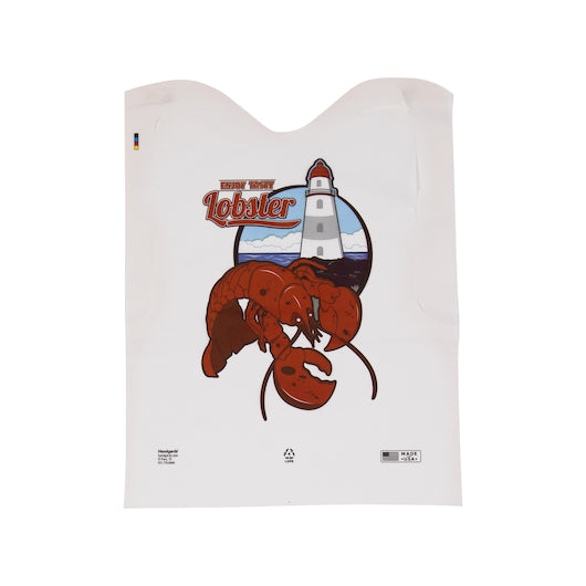 Neatgards Embossed Poly Adult Lobster Print Bib, 1 x 500 x 500 each Case - Bar Towels & Kitchen Textiles