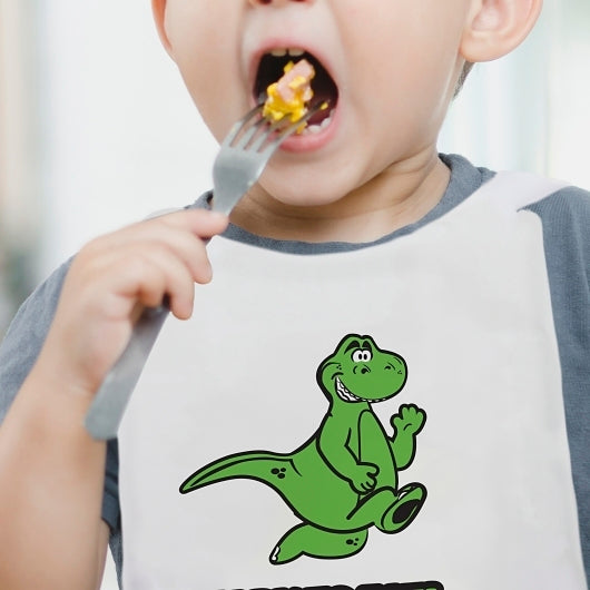 Neatgards Neat Gards Embossed Poly Child Dino Pals Print Bib, 1 x 500 x 500 each Case - GS1 product-in-use image