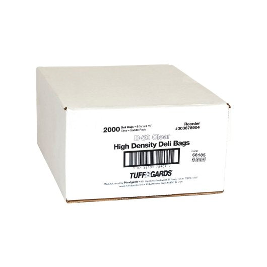 Handgards High Density Clear Deli Bag - 8.5 x 8.5, 1 x 2000 x 2000 each Case - DOT product image 3