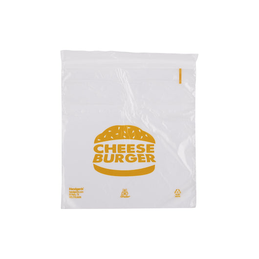 Hgi High Density Saddle Printed Cheeseburger Bag, 1 x 2000 x 2000 each Case - Food Wrap Bags