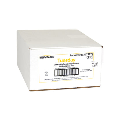 Valugards BAG HIGH DENSITY SADDLE PREPORTION BAG PRINTED TUESDAY YELLOW, 1 x 2000 x 2000 each Case - DOT product image 2