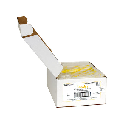 Valugards BAG HIGH DENSITY SADDLE PREPORTION BAG PRINTED TUESDAY YELLOW, 1 x 2000 x 2000 each Case - DOT product image 4