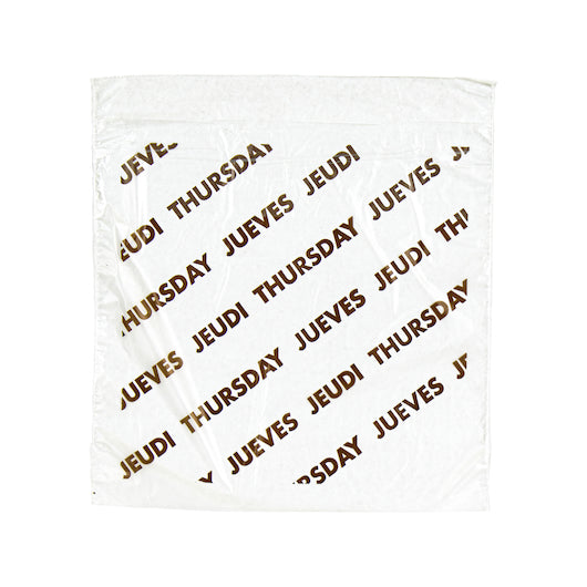 Valugards Bag High Density Preportion Bag Printed Thursday Brown, 1 x 2000 x 2000 each Case - Food Wrap Bags