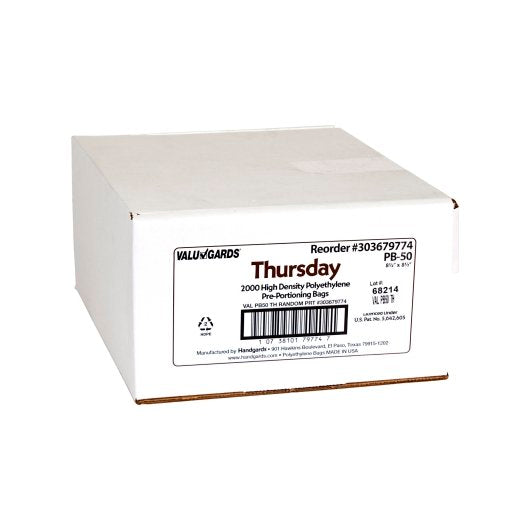 Valugards BAG HIGH DENSITY PREPORTION BAG PRINTED THURSDAY BROWN, 1 x 2000 x 2000 each Case - DOT product image 3