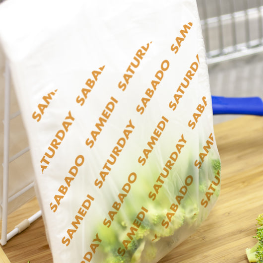 Handgards Hgi High BAG HIGH DENSITY PREPORTION BAG PRINTED SATURDAY ORANGE, 1 x 2000 x 2000 each Case - DOT product image 6