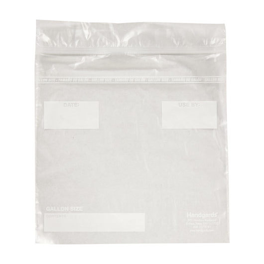 Handgards High Density Recloseable Clear Flat Stack Gallon Freezer Bag, 1 x 250 x 250 each Case - Food Wrap Bags