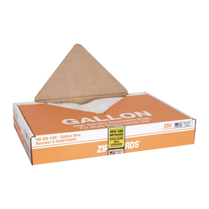Handgards High Density Recloseable Clear Flat Stack Gallon Freezer Bag, 1 x 250 x 250 each Case - DOT product image 4