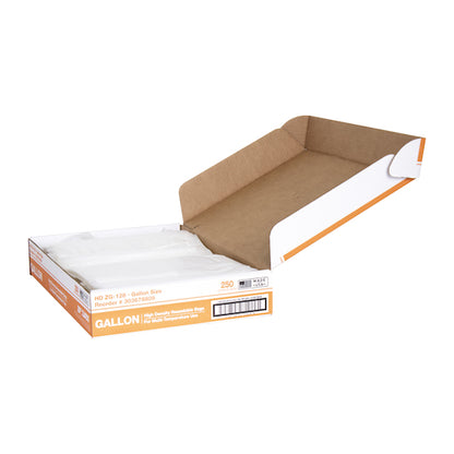 Handgards High Density Recloseable Clear Flat Stack Gallon Freezer Bag, 1 x 250 x 250 each Case - DOT product image 5