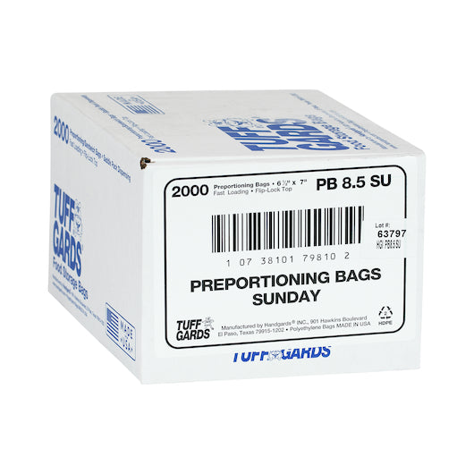 Handgards 2M High Density Black Sunday Preportioning Bag, 1 x 2000 x 2000 each Case - DOT product image 2