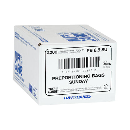 Handgards 2M High Density Black Sunday Preportioning Bag, 1 x 2000 x 2000 each Case - DOT product image 2